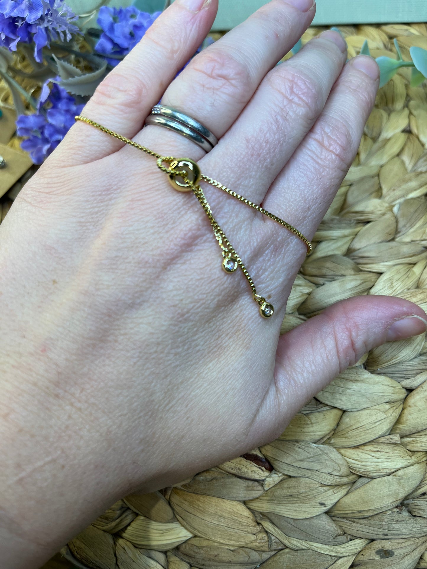 Green and gold bracelet