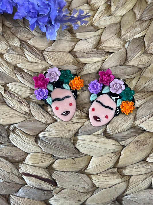 Frida Kahlo inspired earrings/pendant/ broach
